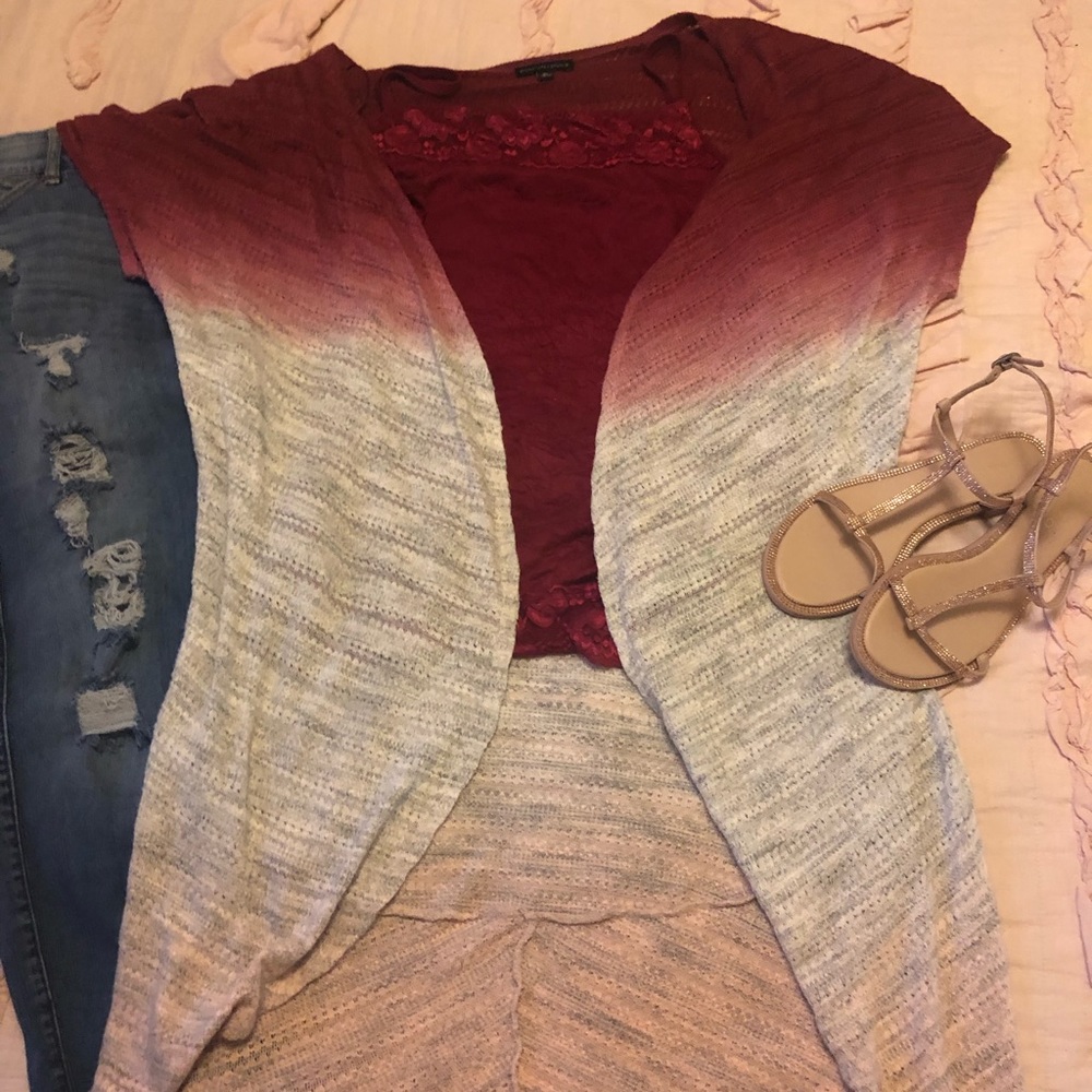 🔥🔥5/$50🔥🔥 short sleeve ombré shrug